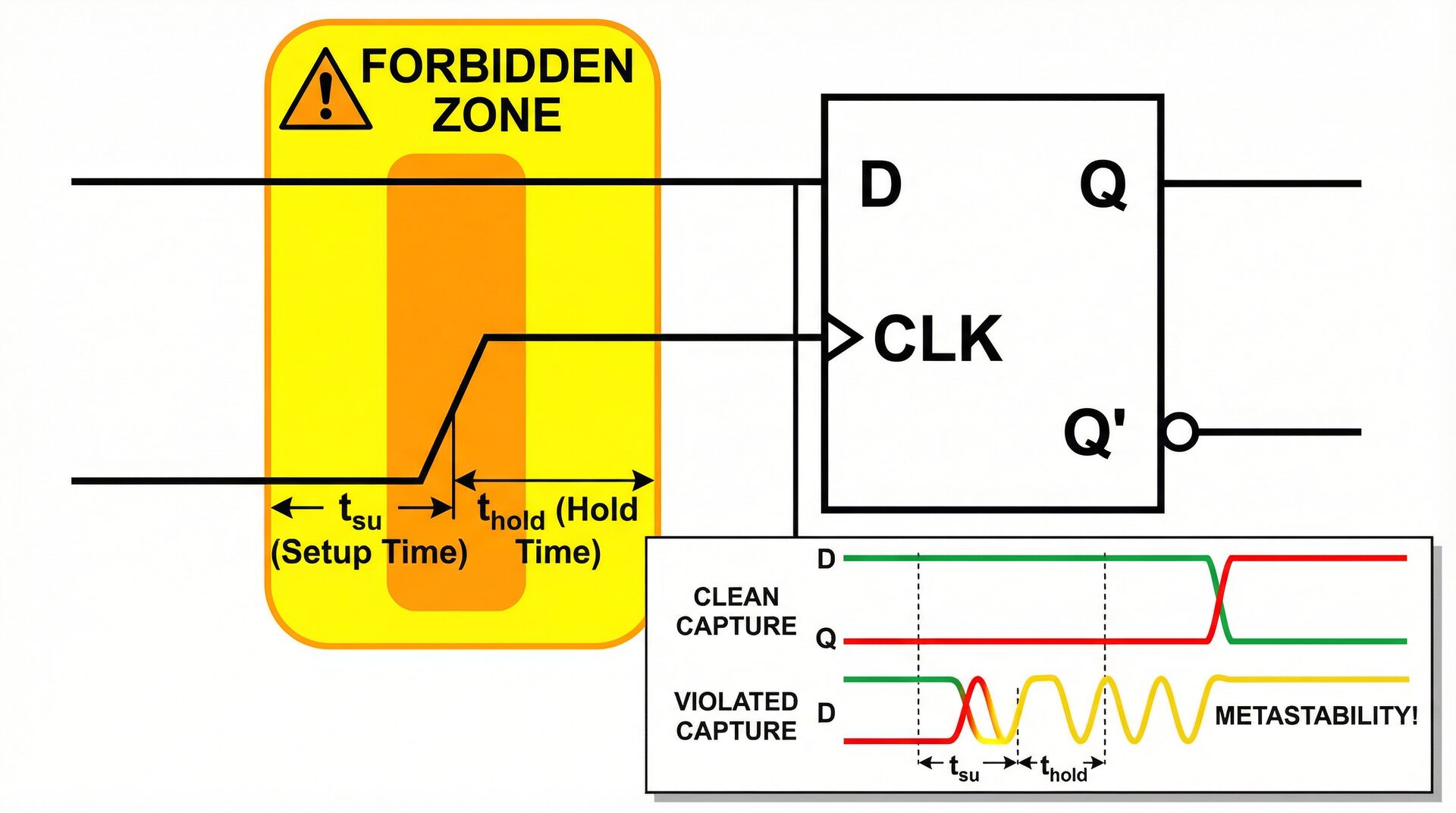 Feature image for: The Unseen Clock: Mastering Setup, Hold, and Metastability in Digital Circuits